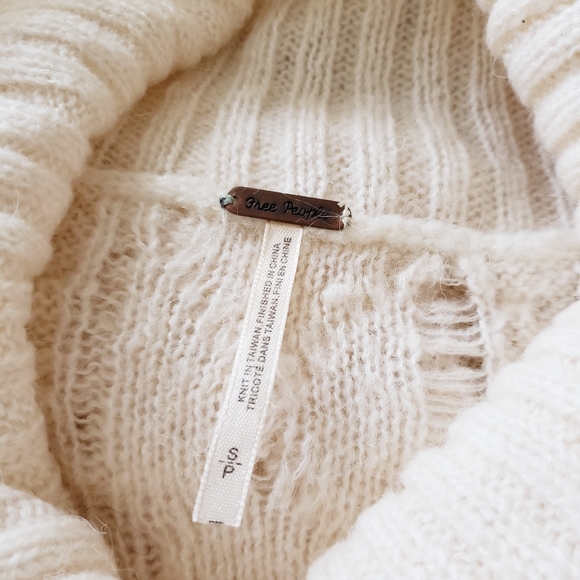 Free People Distressed Cowl Neck Sweater - Picture 8 of 8
